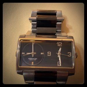 Kenneth Cole double face watch stainless steel
